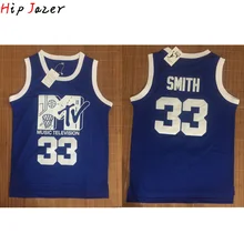 Hipjazer дизайн MTV первый годовой рок will Баскетбол Джерси S-2XL smith fanart Вышивка Топы Прямая