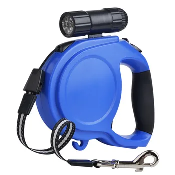 

5M LED Light Large Dogs Leash Retractable Extending Pet Leash Lead for Big and Medium Dog with LED