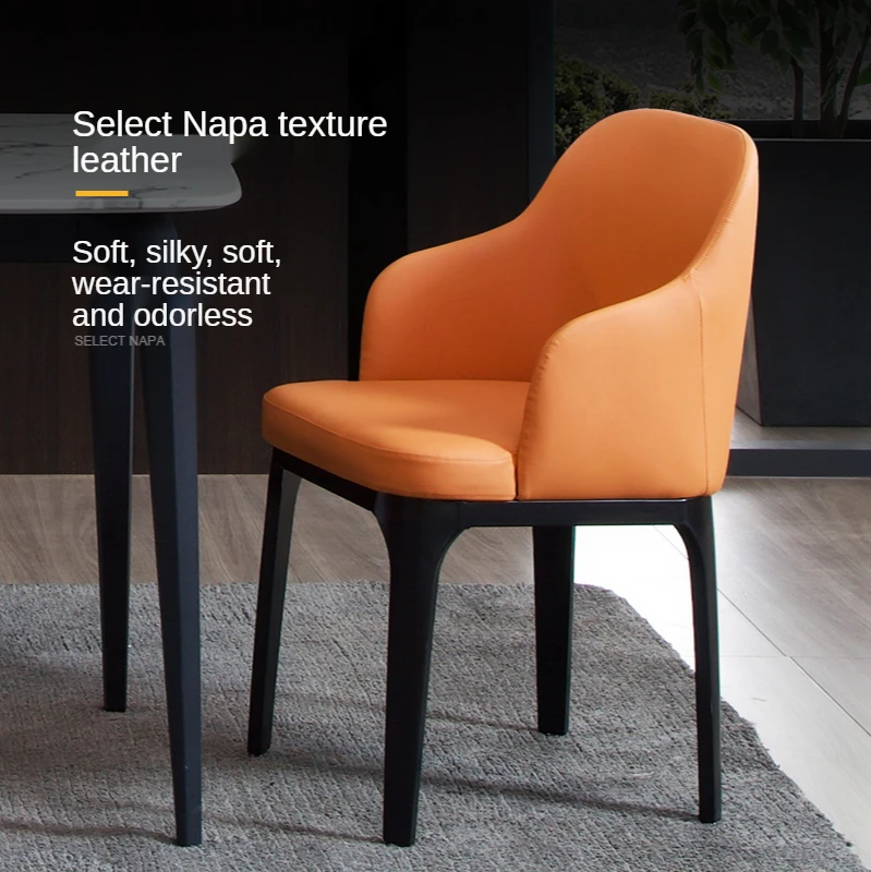 Dining Chair Household Chair Back Solid Wood Modern Simple Restaurant Stool Nordic Light Luxury Dining Tables and Chairs