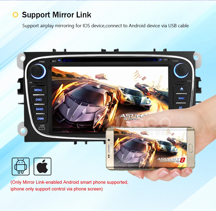 Discount Android 9.0 Car DVD Stereo Player GPS Multimedia for Ford Focus Auto Radio RDS GPS Glonass Navigation 11