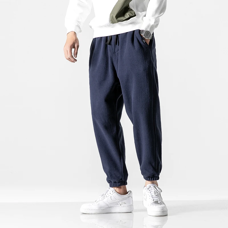 

2020 Casual fleecy tuxedo men's tuxedo pants fashion slacks trend pants sweatpants men