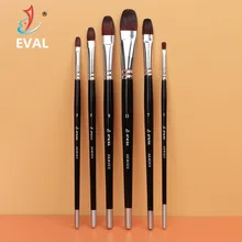 

Round Pointed Tip Brushes 6 Pcs Synthetic Nylon Art Paint Brush Set For Acrylic Watercolor Oil Painting Long Handle