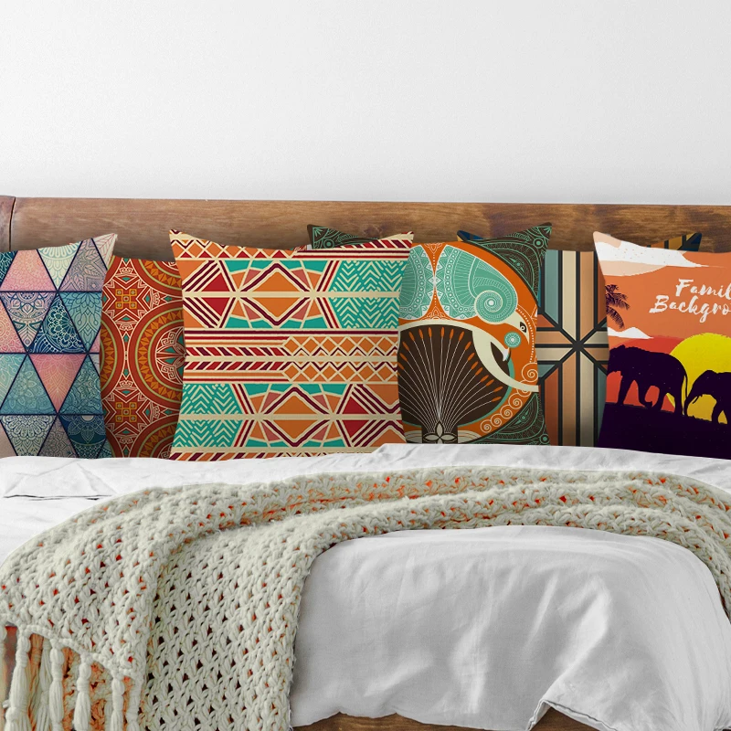 Fuwatacchi чехол для подушки с рисунком мандалы, тканый геометрический чехол для подушки для автомобиля, дома, дивана, декоративные подушки, Чехол 45 см* 45 см