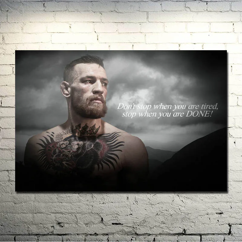 Настенный плакат HD Conor McGregor модульная Картина на холсте Мотивационная