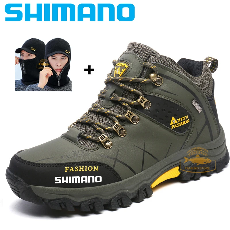 Shimano Men's Fishing Waterproof Shoes Men's Winter Plus Velvet