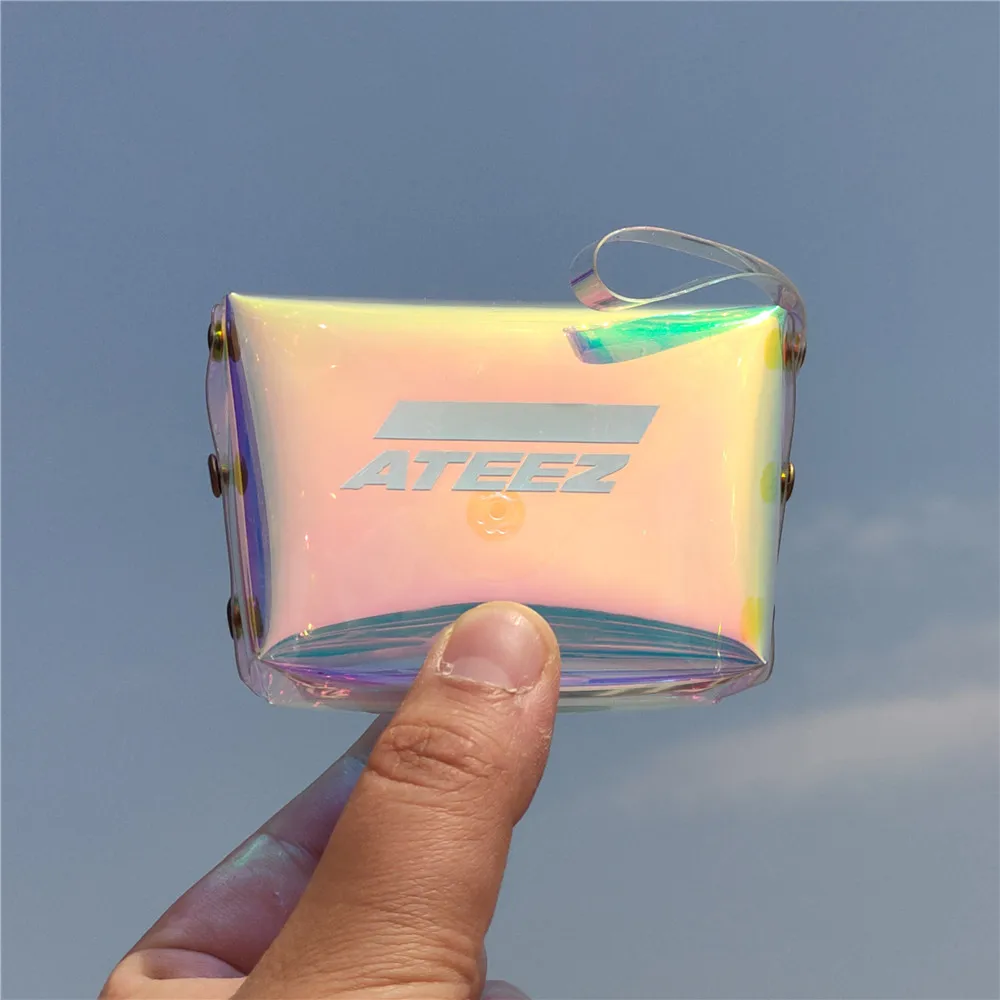 KPOP ATEEZ SEONG HWA YUN HO JONGHO Combination Peripheral Coin Purse Teenager Z Laser Pen Bag Cosmetic fans gilfs wholesale new |