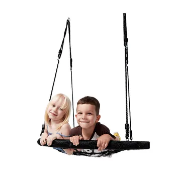 

100cm Outdoor Children's Swing Pendant Round 60cm Adjustable Nylon Hanging Rope Garden Swing for Kids & Adults