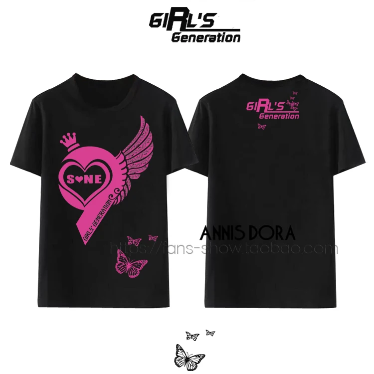 SNSD/футболка с логотипом для девочек