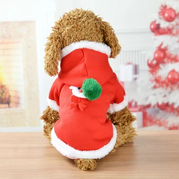 

Winter Thicken Christmas Dog Coat Decoration Costume Pet Supplies Soft Warm Cloth Christmas Dog Costumes Funny Elk Dog Cloth