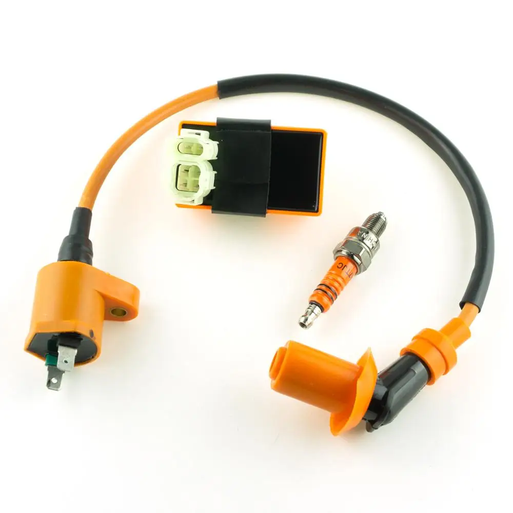 6 PIN AC CDI Коробка катушка зажигания A7TC Свеча зажигания для GY6 50-150cc Мотоцикл ATV