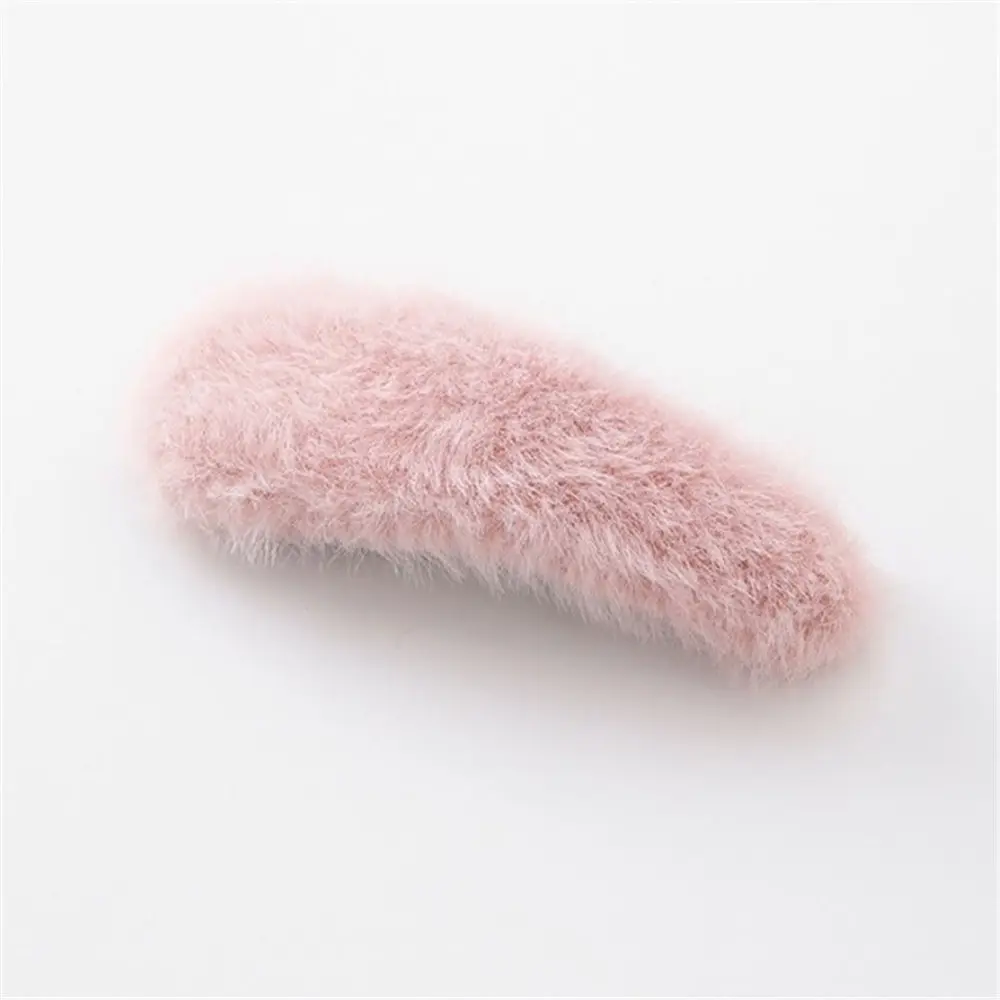 Pink Новинка, 1 шт., Осень-зима, шпильки с плюшевыми шариками, головные уборы для женщин, девушек, милые заколки для волос, заколка, аксессуары - Цвет: Pink