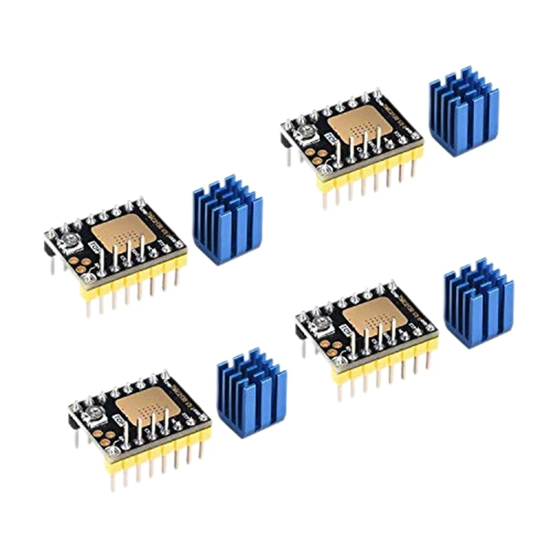 

ABKT-3D Printer Part Stepstick Mute TMC2130 V3.0 Stepper Motor Driver with Heat Sink for SKR V1.3 Ramps 1.6 1.5 MKS GEN L Contro
