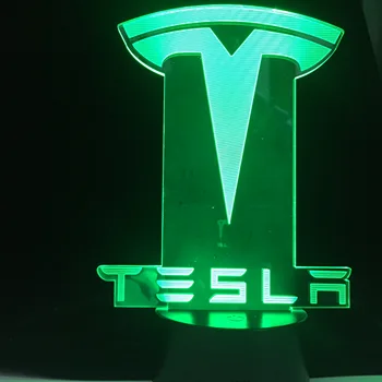 

Telsars Logo Electronic Car 3D Led Night light 16 Colors Auto Changing 3D Illusion lamp kids/baby Bedroom Bedside Table Lamp