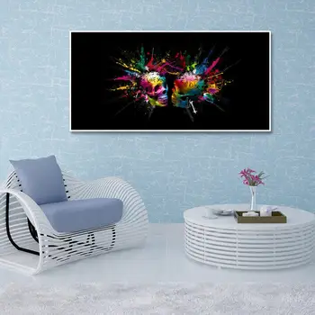 

Abstract Modern Wall Art Canvas Colorful Skull watercolor Graffiti Art Oil Painting HD Print Poster Home Decor Pictures No Frame