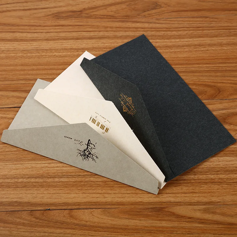 Пользовательские конверт печать с логотипом винтажные канцелярские