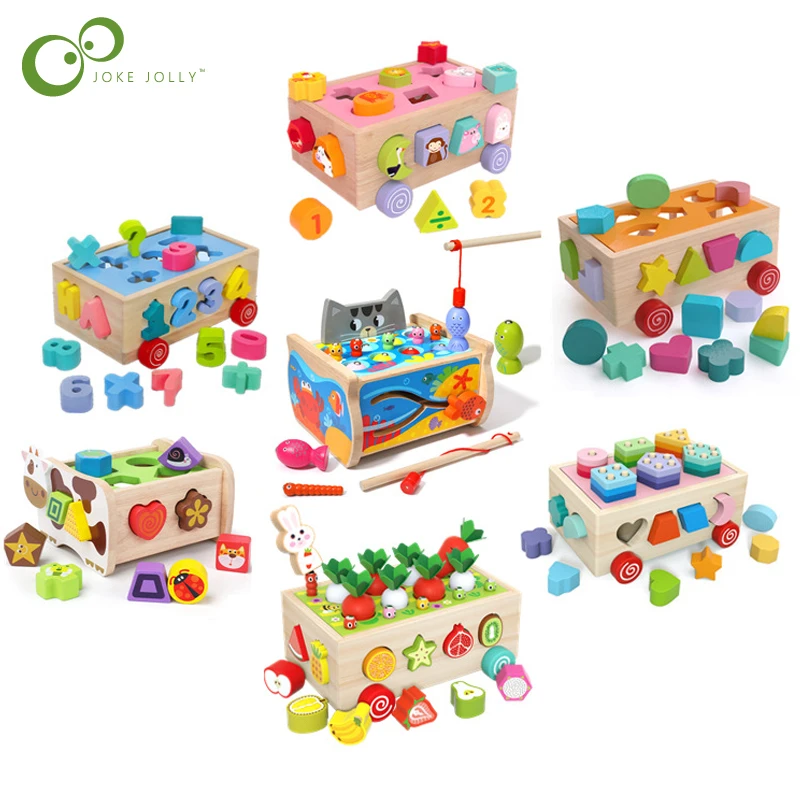 Jouets En Bois Pour Bebes Cube De Tri En Forme Apprendre A Trier Et Empiler Jouets Mathematiques Educatifs Montessori Pour Enfants Aliexpress