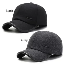 Наушники бейсболка уличная теплая шапка для мужчин ветрозащитная зимняя прочная