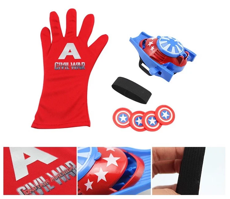 5 Styles PVC 24cm Batman Glove Action Figure Spiderman Launcher Toy Kids Suitable Spider Man Cosplay Toys