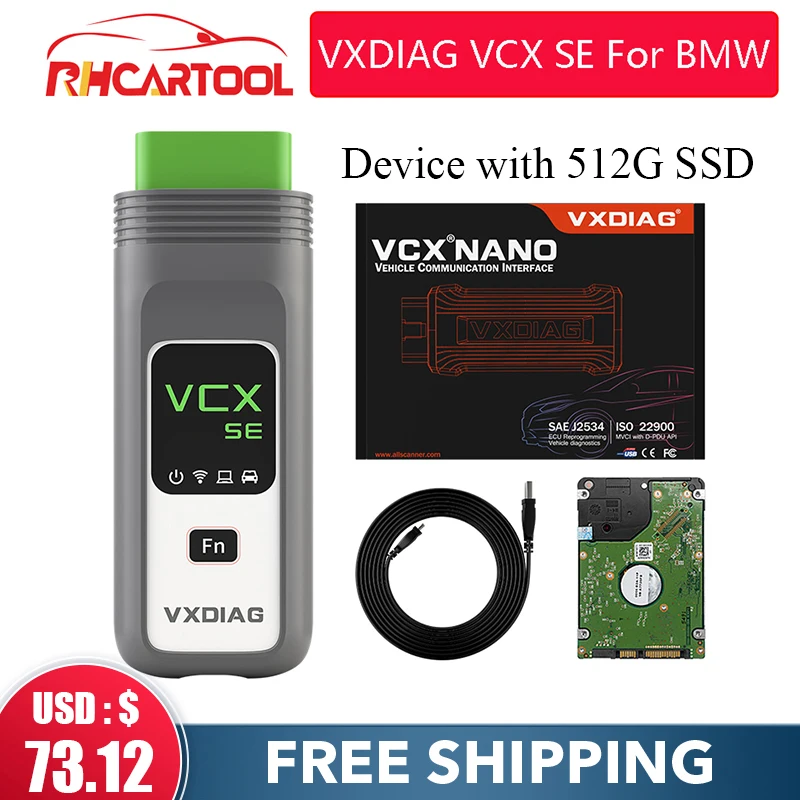 £61.18 Vxdiag Vcx Se Ssd For Bmw Obd2 Scanner Car Diagnostic