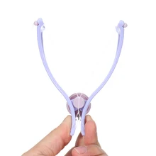 Пластиковый эпилятор для удаления волос на лице, ручная резьба для тела, шеи, верхней части губ, инструмент для красоты, 12x3,5x3,5 см, средство для удаления волос без боли, подарок