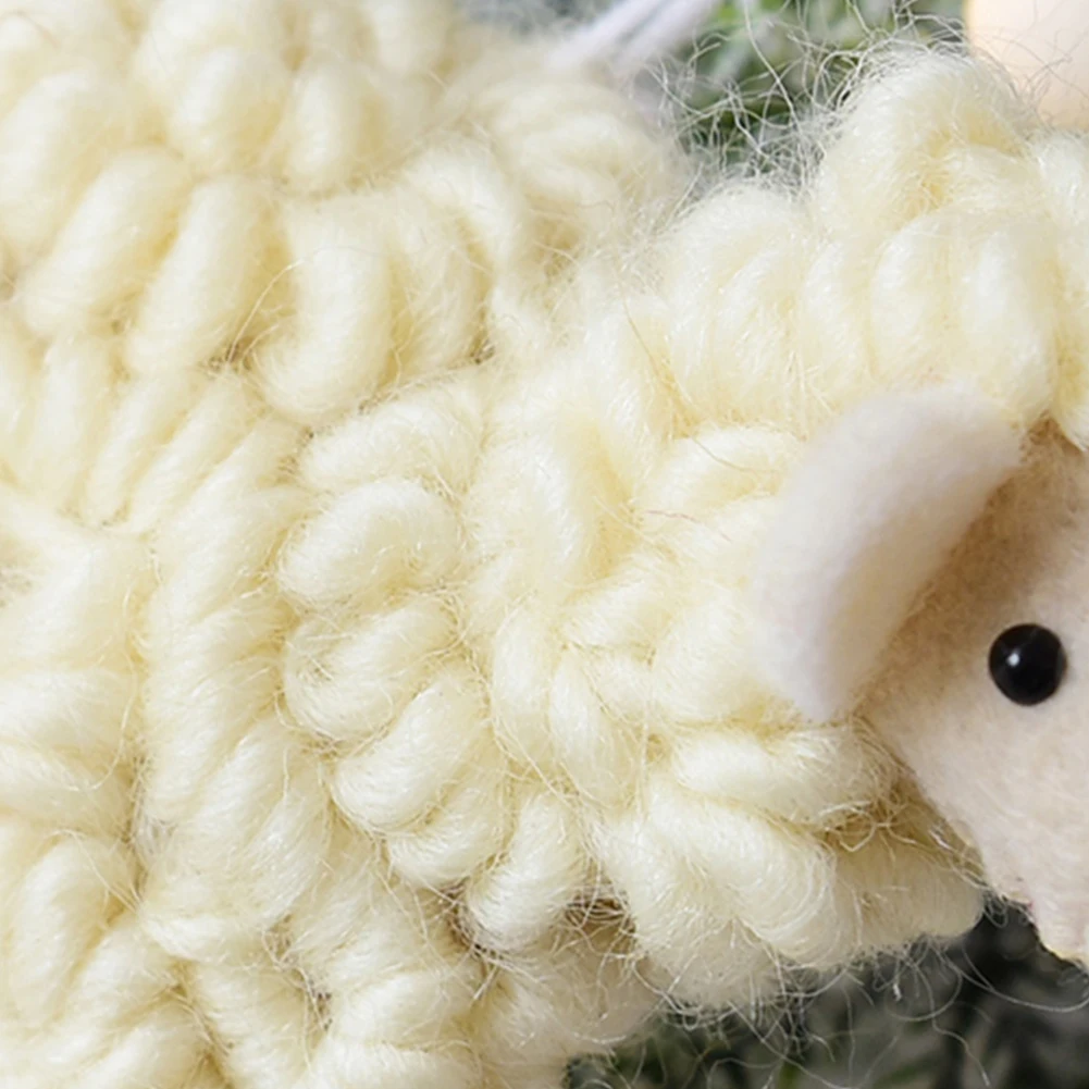 Hanging Exquisite Soft Baby Bag Charm Felted Wool Cute Toy Christmas Sheep Pendant Animal Kids Craft Gift