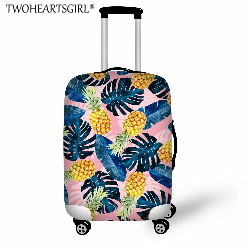 YY0871 TWOHEARTSGIRL Flowers Birds Travel Luggage Cover for 18-32Inch Suitcase Travel Bag Protection Elasticity Case Luggage Bag Cover - Цвет: YY0871