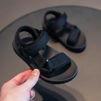 

Kids Sandals 2020 New Fashion Korean Summer Wide Girls Comfortable Mesh Rubber Beach Sandals Boys Shoes Middler Big Children