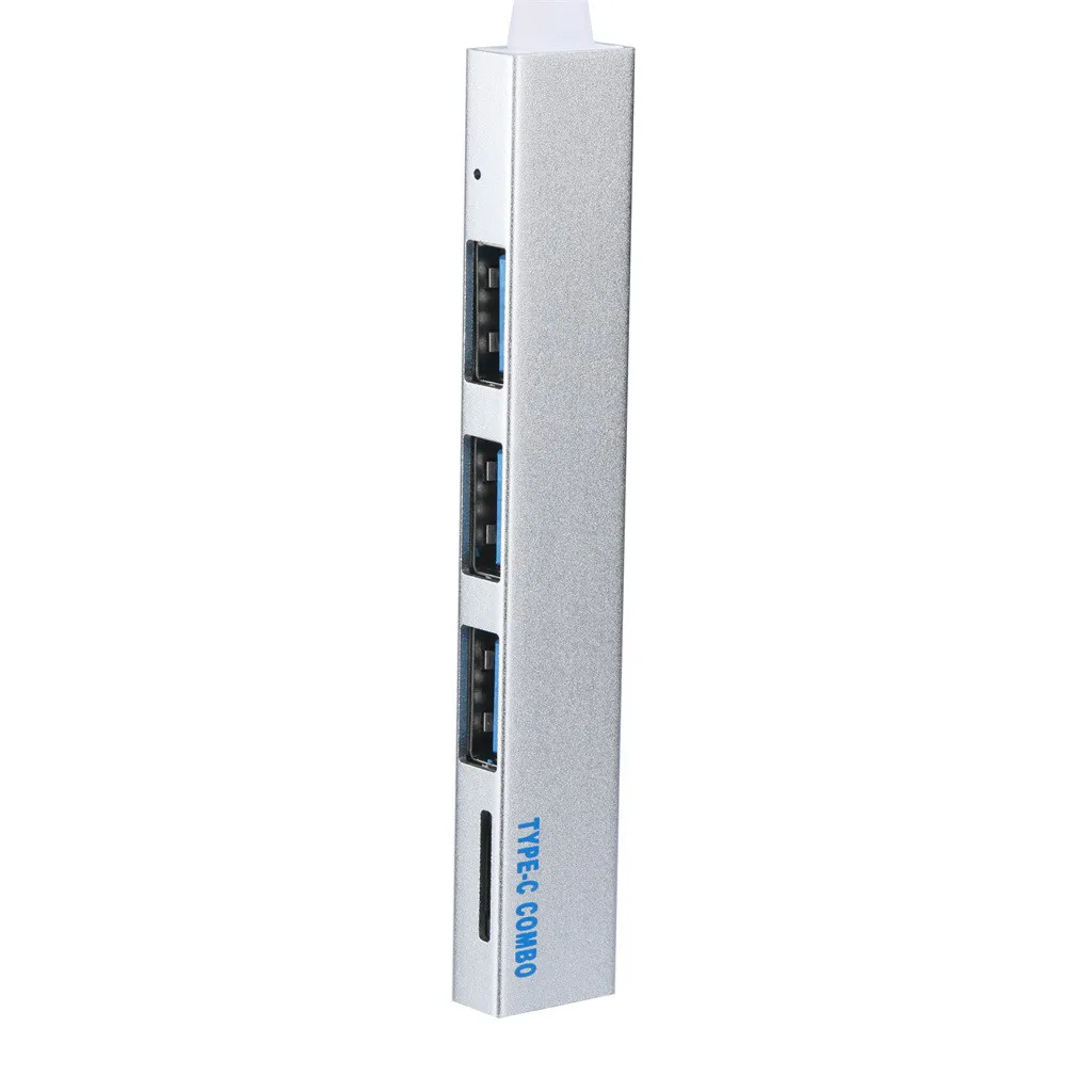 Usb-хаб 2,0 USB 3,1 type-C до 3USB 2,0 концентратор Высокоскоростной 3 в 1 3-портовый концентратор с TF кард-ридером для планшета Мобильная Мышь Клавиатура