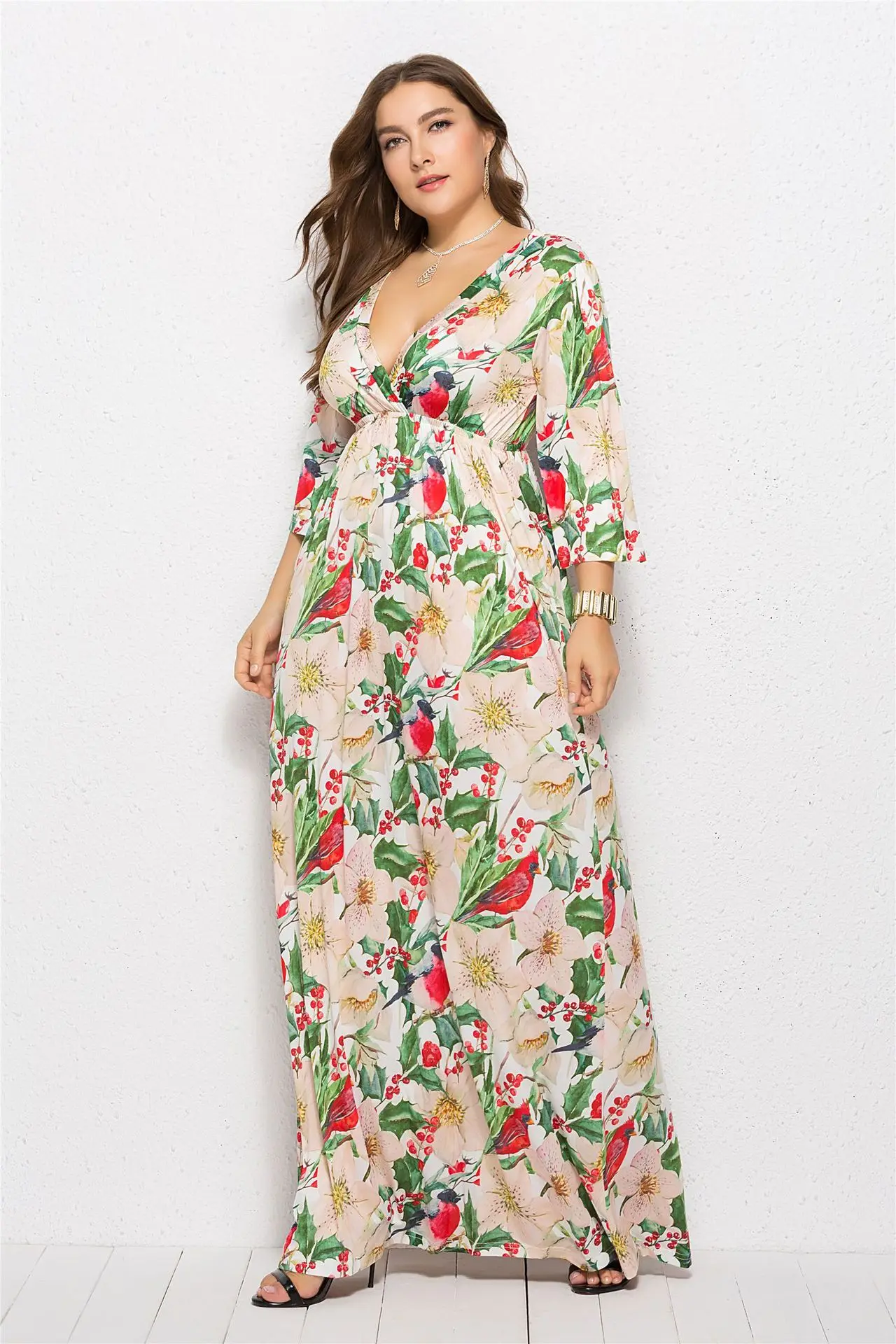 Пляжная одежда для плавания, накидка для женщин, юбка для плавания, туника, парео и платья, купальный костюм для женщин, Тонг, Осеннее Новое Сексуальное Платье с принтом, большое