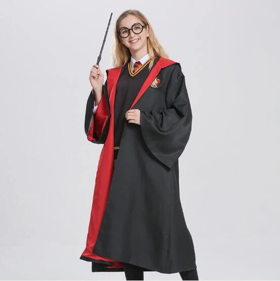 Harry Potter Ravenclaw School Uniform Magic Robe Women Cosplay Costume Full  Set