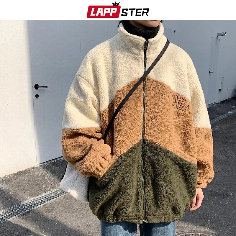 LAPPSTER Men Embroidery Wool Jacket Coats 2020 Winter Jacket Mens Patchwork Warm Parka Male Harajuku Korean Fashions Windbreaker LAPPSTER Men Embroidery Wool Jacket Coats 2020 Winter Jacket Mens Patchwork Warm Parka Male Harajuku Korean Fashions Windbreaker