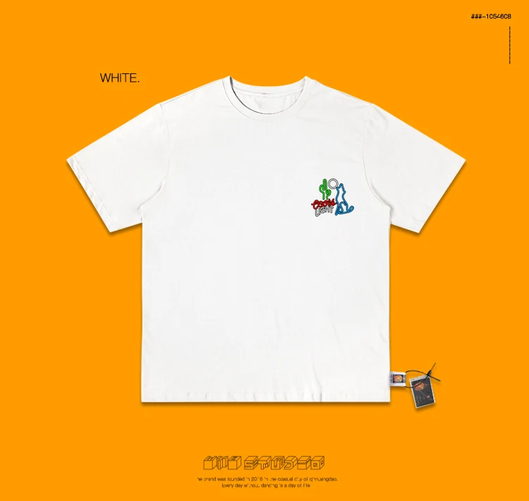 Electric Syllable Dj Kanye Than Primary Section Hand Evil Do Cactus Doodle Cartoon Series Style Bf Wind T Shirt Men And Women