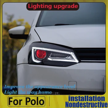 

LED Headlight Assembly For VOLKSWAGEN Polo Mk5 Vento Cross Front Lamp 2011-2017 Year