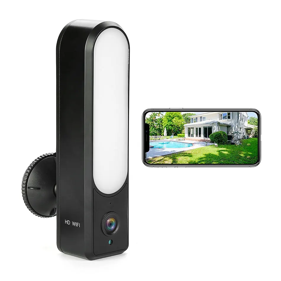 На открытом воздухе 1080P Wi Fi прожектор Камера Ночное видение двухканальную