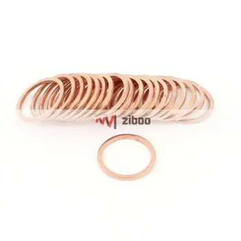 

20Pcs 22x28x2.8mm Copper Crush Washer Flat Seal Ring Gasket Replacement 350C