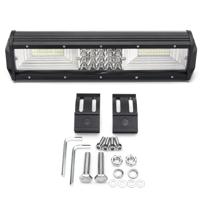 

12Inch 840W LED Work Light Bar Flood Spot Combo Offroad Driving Lamp Car Truck