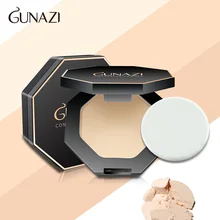GUNAZI рассыпчатая пудра компактная контурная палитра мягкий макияж для лица Гладкая Отделка пудра корректор хайлайтер основа косметика