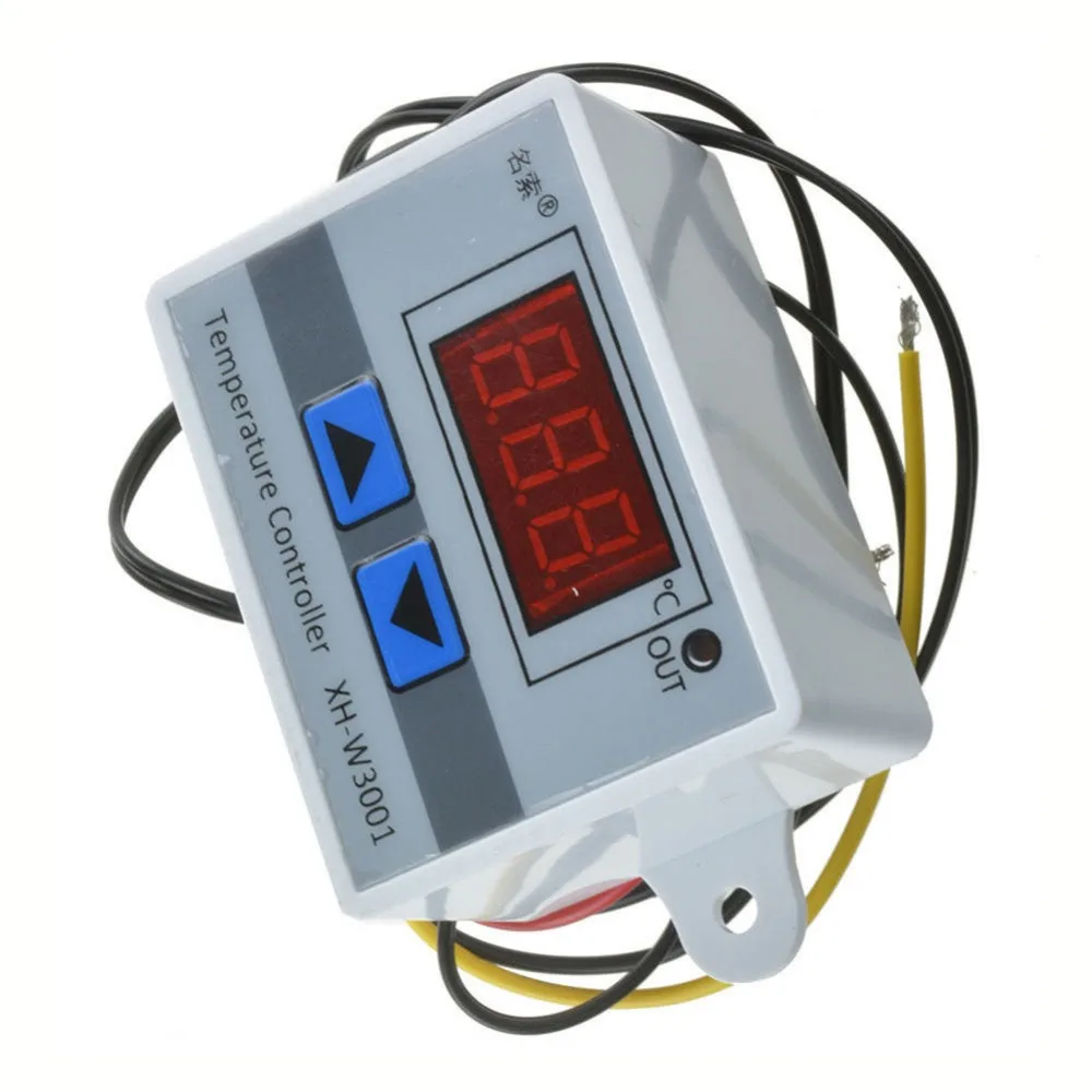 10A 12V 24V 220VAC цифровой светодиодный Температура контроллер XH-W3001 для инкубатора охлаждения и нагрева термостата NTC Сенсор