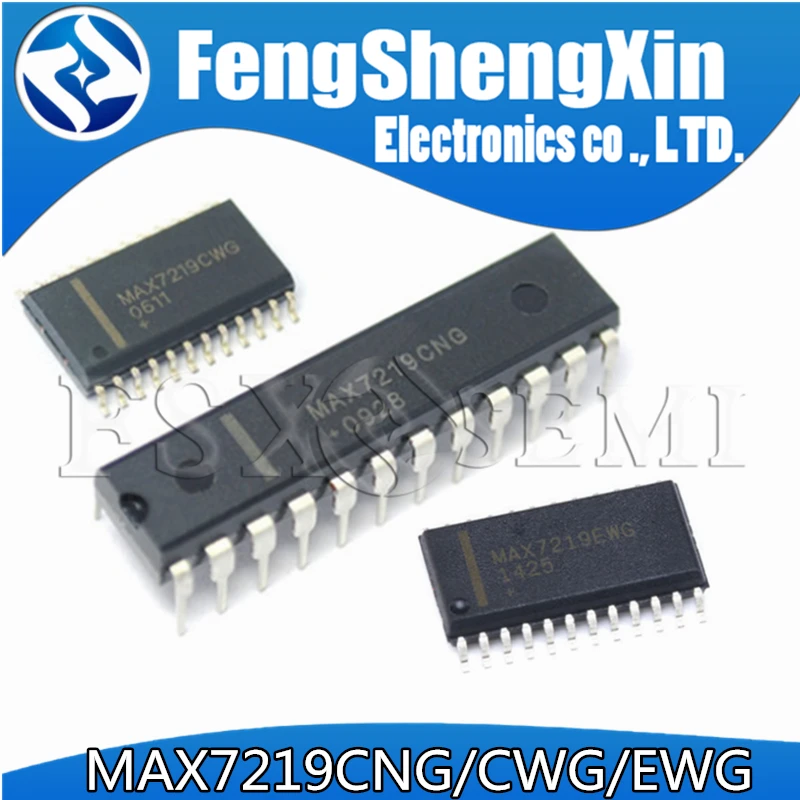 50 шт. MAX7219CNG DIP-24 MAX7219CWG MAX7219EWG MAX7219 SOP-24 драйверы для Светодиодный ных дисплеев IC |