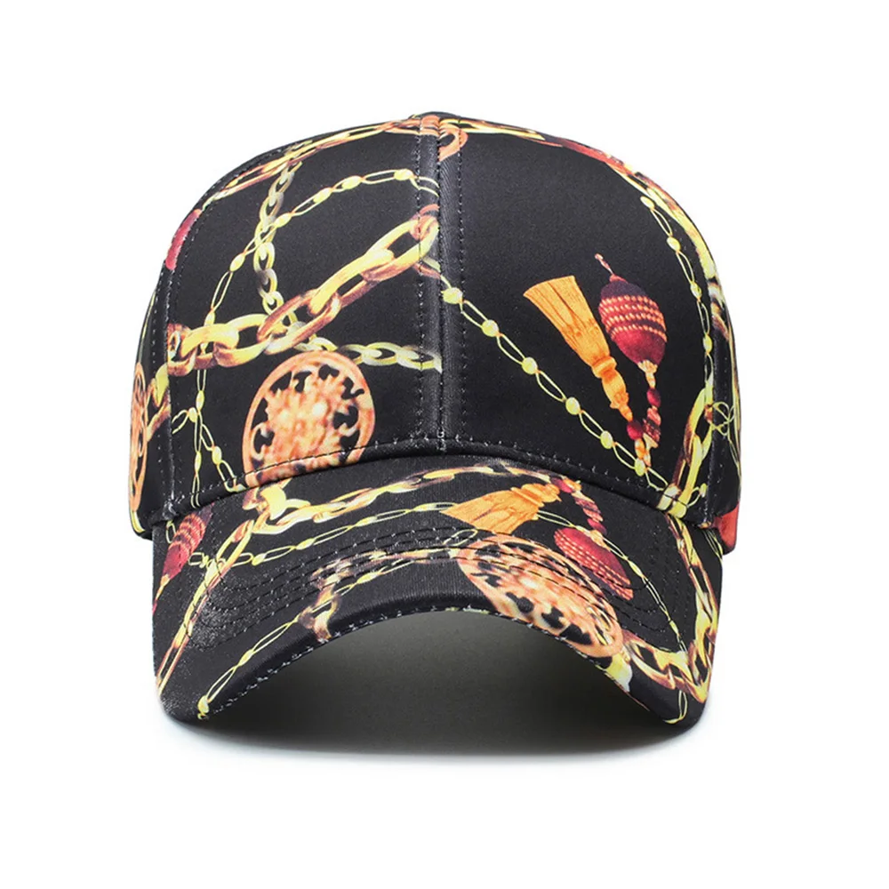 New Fashion Men Women Baseball Cap Lantern Chain Print Cotton Summer Sports Snapback Unisex Trucker Caps Gorras Casquette EP0041 (1)