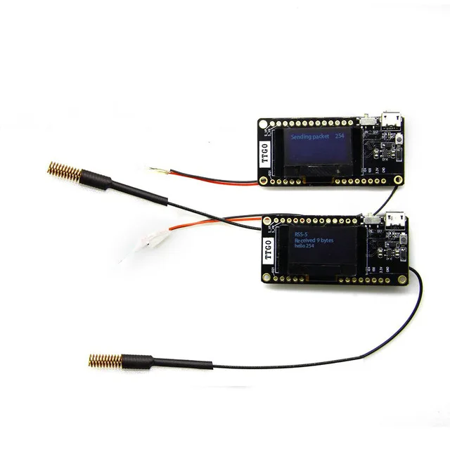 2 шт. TTGO LORA32 V2.0 868/433 МГц ESP32 LoRa OLED 0,96 дюймовая SD карта синий дисплей Bluetooth wifi ESP32 ESP-32 модуль с антенной