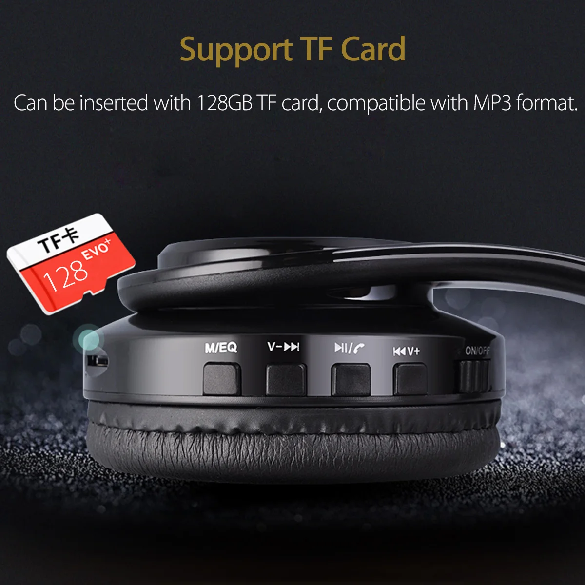 Bluetooth 5,0 стерео наушники поддерживает TF карты гарнитура FM с микрофоном наушники гарнитура Auriculares Bluetooth inalambrico