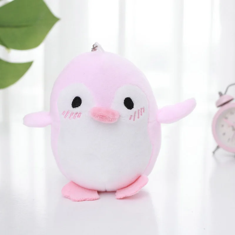 pink 40pcs 40pcs-lot 12 см торговля Пингвин маленький кулон брелок мягкие животные плюшевые игрушки Свадебная вечеринка Дети Девочка рождественские подарки - Цвет: pink 40pcs
