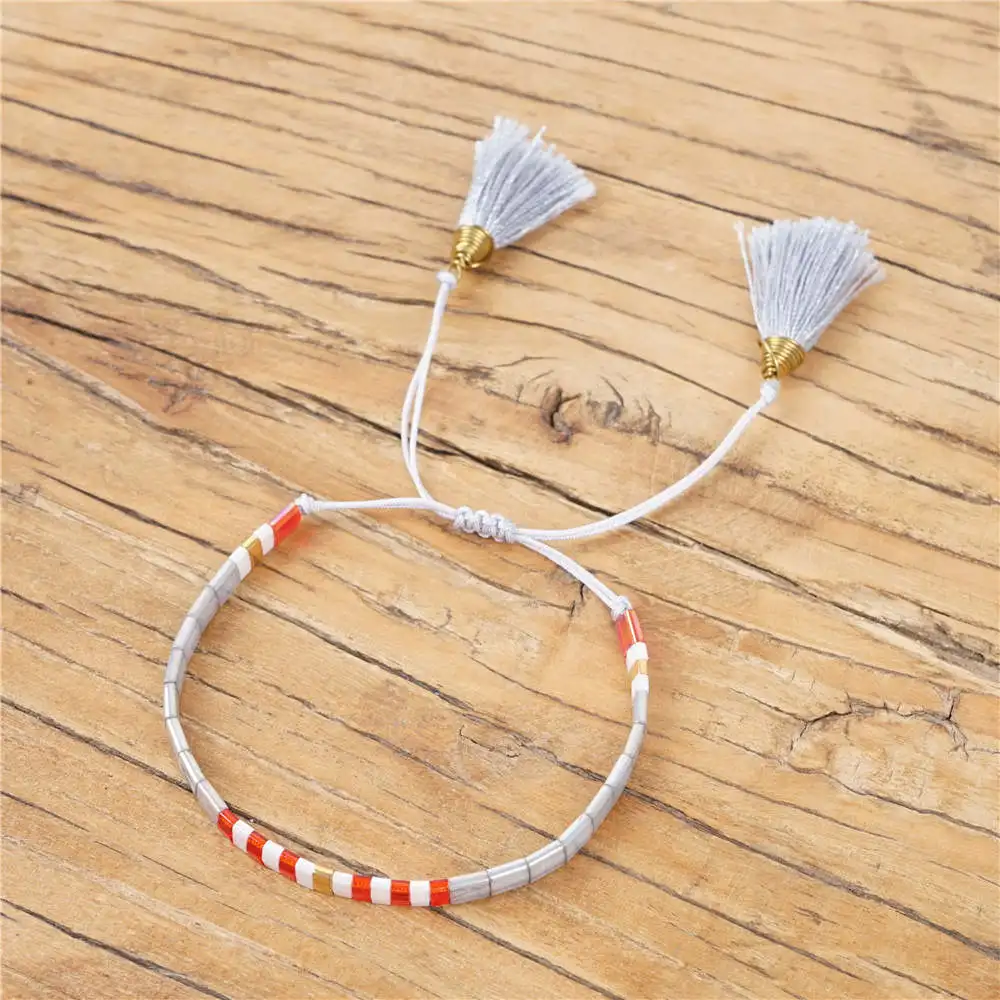 Go2boho браслет для женщин MIYUKI Tila бусины браслеты Pulseira Mujer Moda кисточкой ювелирные изделия богемный Летний Пляжный Бохо ручной работы