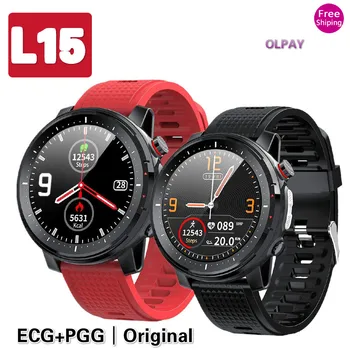 

L15 Smart Watch New Waterproof Smart Bracelet Full-fit Round Retina Display Music Control Camera Flashlight Smartbands PK L5 L9