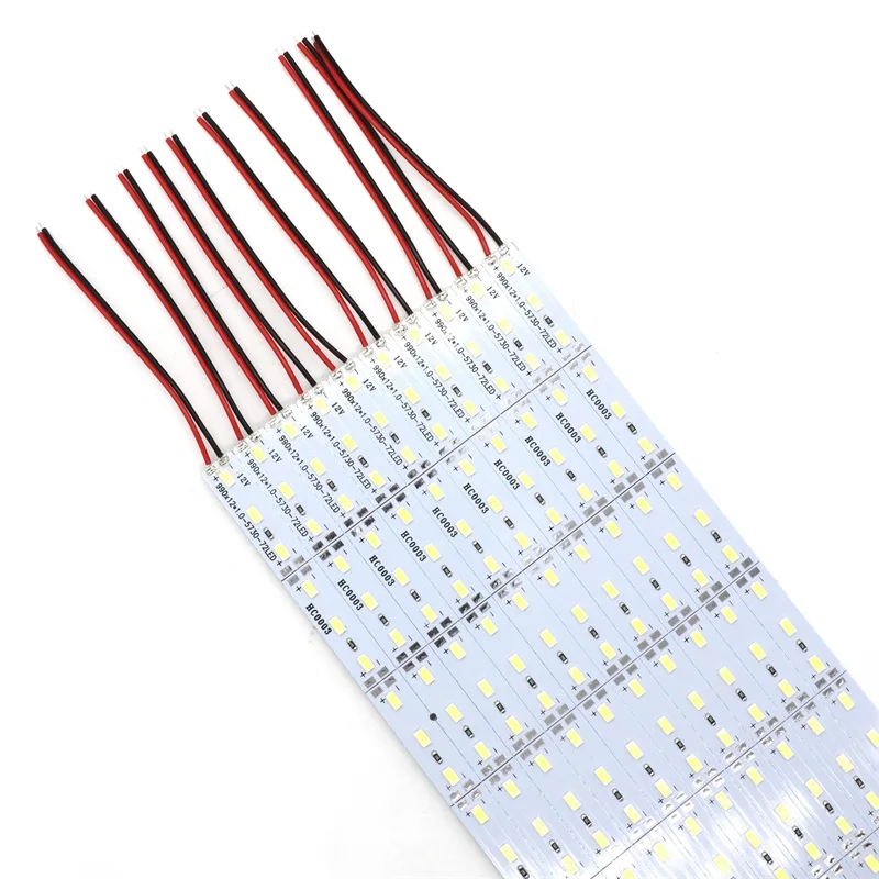 SZYOUMY 3.28ft SMD 5730 Led бар алюминиевый PCB IP20 не водонепроницаемый 1 м светодиодная жесткая полоса 72led/м DC 12 В для украшения витрины
