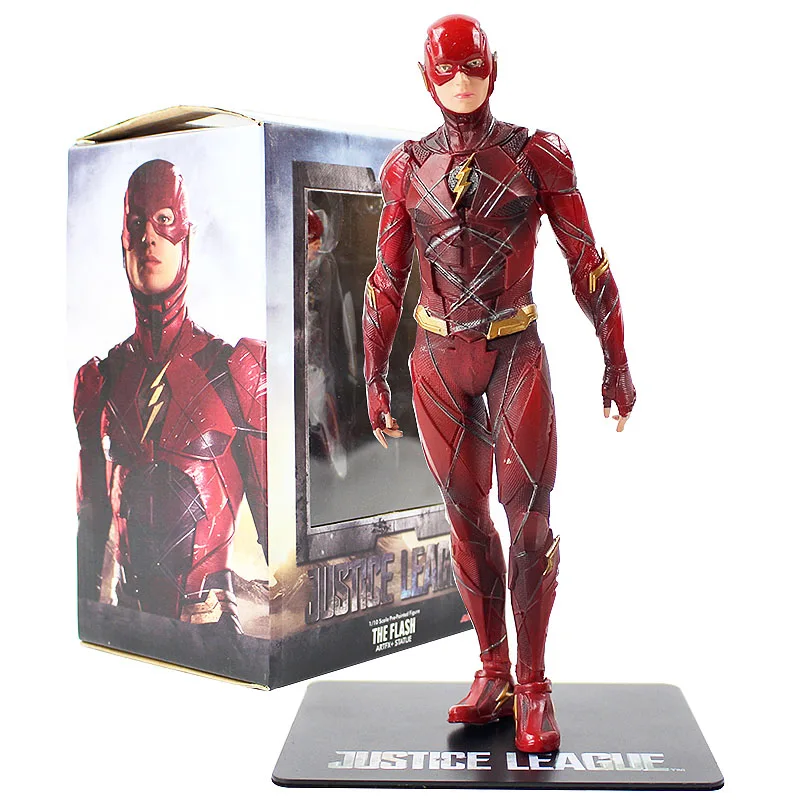 ARTFX Justice League фигурка Бэтмен Супермен Чудо-Женщина вспышка Aquaman Trident Cyborg модель игрушки - Color: Flash A in Box