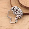 DoreenBeads Fashion Pin Brooches Cerebrum/ Brain Style Gold Silver Color Creative Accessories Charms Gift 3.3cm x 2.9cm, 1 Piece ► Photo 3/4