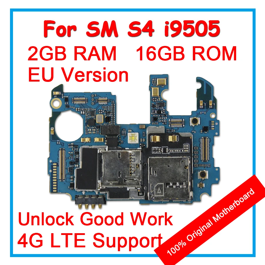 For Samsung Galaxy S4 I9505 Original Motherboard 16gb Europe Version 100 Android System Logic Mainboard With Full Chips Mobile Phone Antenna Aliexpress