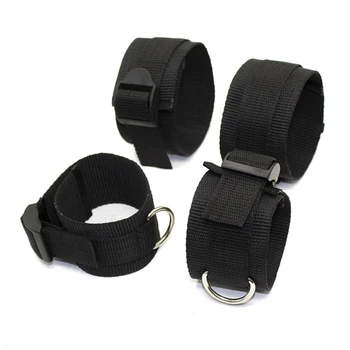 BDSM Set Harness Restraint Fetish Slave Erotic Handcuffs & Ankle Cuffs Sex Toys For Woman Adult Game Couples Bondage Gear 5